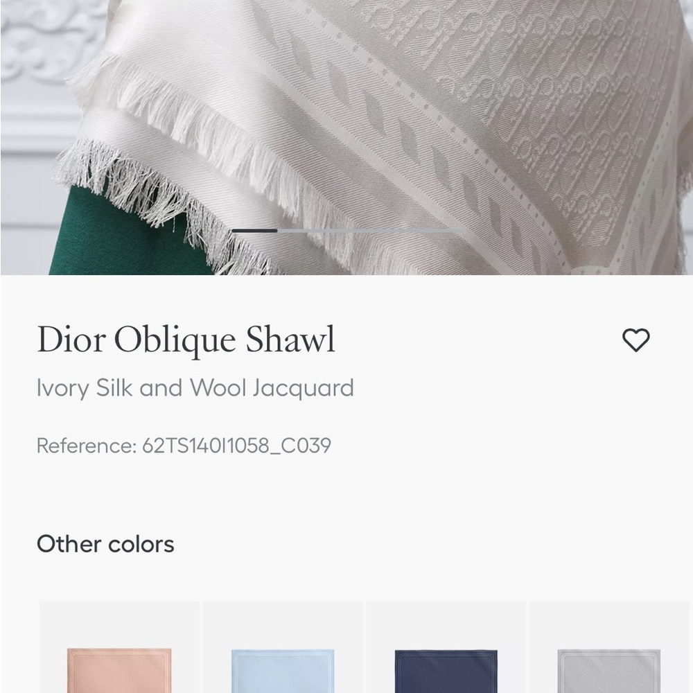 Dior Oblique Shawl
